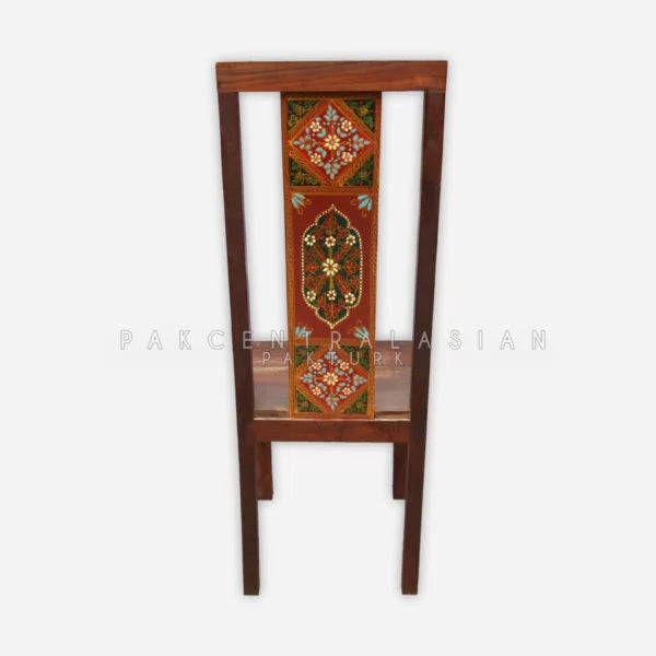 CARVED & PAINTED DINNING CHAIR