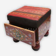 AKBARI SINGLE DRAWER STOOL