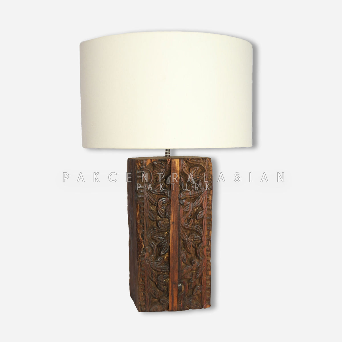 WOOD LOG SIDETABLE LAMP III