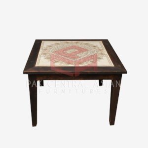 Tile Wooden Side Table