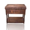 SWATI HAND CARVED CONSOLE WITH GLASS TOP-1